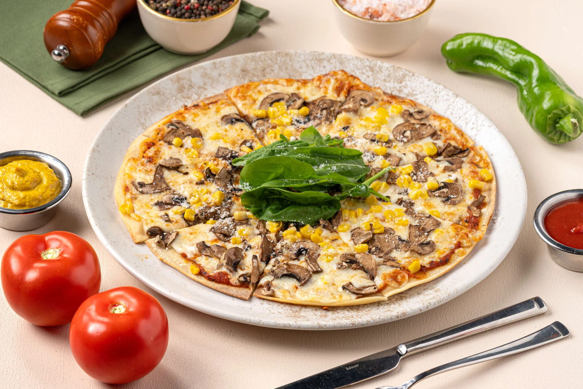Mantarlı Pizza